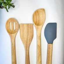 Load image into Gallery viewer, Earth-Friendly Wooden Utensil Set | Natural, Plastic Free