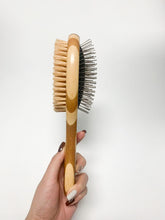 Load image into Gallery viewer, Bamboo Pet Brush with Sisal and Steel Bristles – Eco-Friendly Grooming