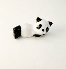 Load image into Gallery viewer, Handcrafted Ceramic Panda Chopstick Rests