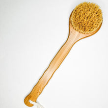Load image into Gallery viewer, Long Handle Bamboo Dry Body Brush | Natural Sisal Bristles