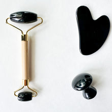 Load image into Gallery viewer, Ultimate Gua Sha Kit – Jade, Rose Quartz & Obsidian