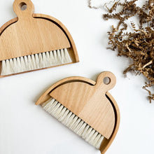 Load image into Gallery viewer, Mini Wooden Broom and Dustpan - Natural Bristles