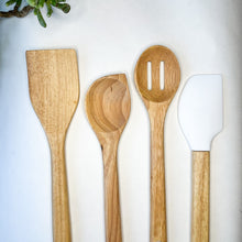 Load image into Gallery viewer, Earth-Friendly Wooden Utensil Set | Natural, Plastic Free