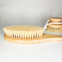 Load image into Gallery viewer, Natural Bamboo Dry Body Brush with Organic Sisal Bristles