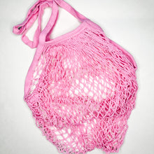 Load image into Gallery viewer, Reusable Organic Cotton Mesh Bag (Long Handle) - Plastic Free Sustainable Shopping Grocery Picnic Outdoor & Party - Zero Waste Biodegradable
