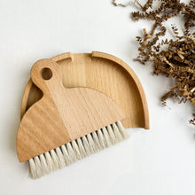 Load image into Gallery viewer, Mini Wooden Broom and Dustpan - Natural Bristles