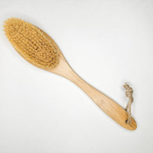Load image into Gallery viewer, Natural Bamboo Dry Body Brush with Organic Sisal Bristles