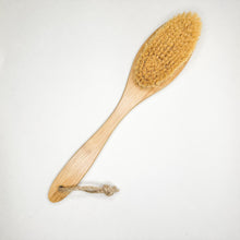 Load image into Gallery viewer, Natural Bamboo Dry Body Brush with Organic Sisal Bristles