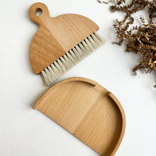 Load image into Gallery viewer, Mini Wooden Broom and Dustpan - Natural Bristles