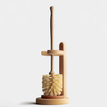 Load image into Gallery viewer, Plastic Free Natural Sisal Bristles Toilet Brush & Stand - Eco Friendly Zero Waste Reusable Toilet Brush - Sustainable Sisal Cleaning Brush