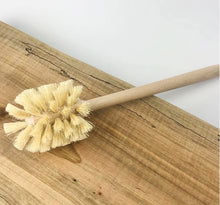 Load image into Gallery viewer, Plastic Free Natural Sisal Bristles Toilet Brush & Stand - Eco Friendly Zero Waste Reusable Toilet Brush - Sustainable Sisal Cleaning Brush