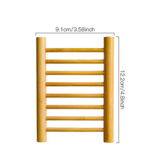 Load image into Gallery viewer, Natural Bamboo Soap Dish - Zero Waste Biodegradable Draining Soap Tray - Sustainable Plastic Free Organic Soap Lift