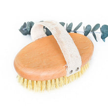 Load image into Gallery viewer, Plastic Free Natural Sisal Body Brush - Zero Waste Organic Exfoliating Dry Body Brush - Eco Friendly Sustainable Bathroom
