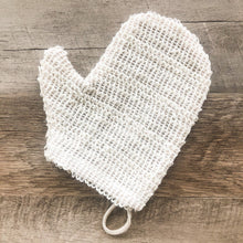 Load image into Gallery viewer, Natural Sisal Bath Mitt - Zero Waste Organic Exfoliating Bath Glove - Plastic Free Sustainable Shower