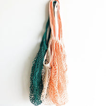 Load image into Gallery viewer, Reusable Organic Cotton Mesh Bag (Long Handle) - Plastic Free Sustainable Shopping Grocery Picnic Outdoor & Party - Zero Waste Biodegradable