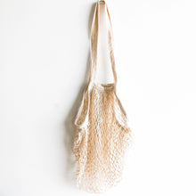 Load image into Gallery viewer, Reusable Organic Cotton Mesh Bag (Long Handle) - Plastic Free Sustainable Shopping Grocery Picnic Outdoor & Party - Zero Waste Biodegradable