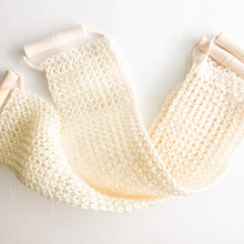 Load image into Gallery viewer, Natural Sisal Back & Body Scrubber - Organic Biodegradable Zero Waste Exfoliating - Plastic Free Sustainable Shower & Bathroom