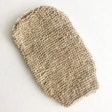 Load image into Gallery viewer, Natural Exfoliating Jute Mitt - Organic Biodegradable Body & Bath Glove - Plastic Free Zero waste Body Scrub
