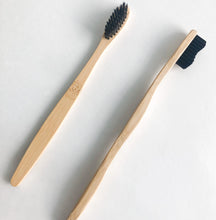 Load image into Gallery viewer, Eco Friendly Natural Bamboo Toothbrush - Activated Charcoal Bristle - Zero Waste | Biodegradable
