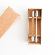 Load image into Gallery viewer, Reusable Bamboo Silicone Q-tips | Zero Waste | Plastic Free | Sustainable Bathroom