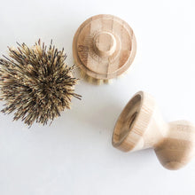 Load image into Gallery viewer, Natural Bamboo Pot & Dish Brush With Replaceable Head - Organic Biodegradable Zero Waste Multipurpose Brush - Sustainable Kitchen