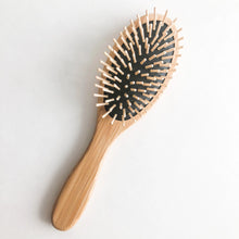 Load image into Gallery viewer, Natural Bamboo Hair Brush - Eco Friendly Plastic Free Detangling Hair Brush - Sustainable Zero Waste Living