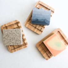 Load image into Gallery viewer, Natural Organic Bamboo Soap Dish - Biodegradable Plastic Free Zero Waste Soap Holder - Sustainable Living & Bathroom