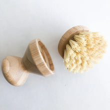 Load image into Gallery viewer, Natural Bamboo Pot & Dish Brush With Replaceable Head - Organic Biodegradable Zero Waste Multipurpose Brush - Sustainable Kitchen