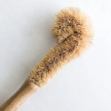 Load image into Gallery viewer, Natural Bamboo Coconut Glass Brush - Organic Plastic Free Biodegradable Coconut Kitchen Brush - Zero Waste Living