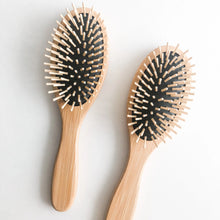 Load image into Gallery viewer, Natural Bamboo Hair Brush - Eco Friendly Plastic Free Detangling Hair Brush - Sustainable Zero Waste Living