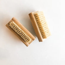 Load image into Gallery viewer, Natural Bamboo Sisal Nail Brush - Plastic Free Zero Waste Double Sided Bamboo Nail Brush - Sustainable Beauty