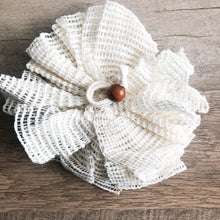 Load image into Gallery viewer, Natural Organic Ramie Bath / Shower Puff - Plastic Free Plant Based Biodegradable Shower Sponge