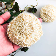 Load image into Gallery viewer, Natural Organic Sisal Deluxe Shower Sponge - Zero Waste Bath Sponge - Plastic Free Body Scrubber