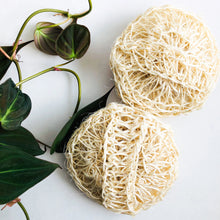 Load image into Gallery viewer, Natural Organic Sisal Deluxe Shower Sponge - Zero Waste Bath Sponge - Plastic Free Body Scrubber