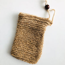 Load image into Gallery viewer, Natural Organic Handmade Jute Soap Bag - Zero Waste Biodegradable Soap Saver