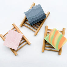 Load image into Gallery viewer, Natural Bamboo Soap Dish - Zero Waste Biodegradable Draining Soap Tray - Sustainable Plastic Free Organic Soap Lift