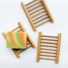 Load image into Gallery viewer, Natural Bamboo Soap Dish - Zero Waste Biodegradable Draining Soap Tray - Sustainable Plastic Free Organic Soap Lift