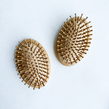 Load image into Gallery viewer, Natural Plastic Free Bamboo Hair & Beard Brush - Eco Friendly Biodegradable Detangling Bamboo Travel Brush - Zero Waste Bamboo Handheld Brush
