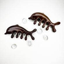 Load image into Gallery viewer, Natural Sandal Wood Dolphin Scalp Massager
