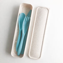 Load image into Gallery viewer, Reusable Wheat Straw Cutlery Set