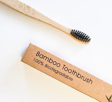 Load image into Gallery viewer, Eco Friendly Natural Bamboo Toothbrush - Activated Charcoal Bristle - Zero Waste | Biodegradable