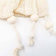 Load image into Gallery viewer, Reusable Organic Cotton Mesh Produce Bag - Zero Waste Plastic Free Groceries - Set of 3