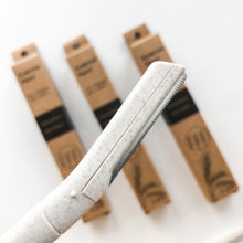 Load image into Gallery viewer, Biodegradable Wheat Straw Eyebrow Razor Trimmer - Eco Friendly Sustainable Facial Dermaplaning Razor - Set of 3