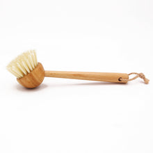 Load image into Gallery viewer, Eco Bamboo Sisal Dish Brush-Natural Plastic Free Sisal Fiber Bristles-Zero Waste | Biodegradable Scrub