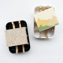 Load image into Gallery viewer, Biodegradable Bamboo & Cornstarch Soap Dish - Plastic Free Zero Waste Eco friendly Soap Tray