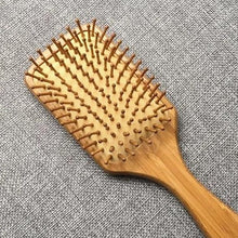 Load image into Gallery viewer, Natural Bamboo Hair Brush - Zero Waste Plastic Free Detangling Brush