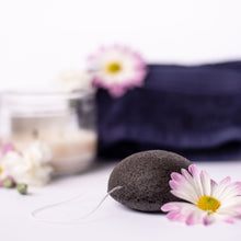 Load image into Gallery viewer, Natural Biodegradable Konjac Cleansing Sponge - Organic Vegan Facial Sponge - Charcoal | Lavender | Green Tea | Turmeric | Aloe | Rose clay