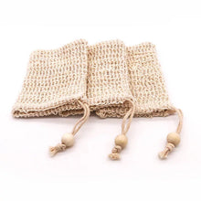 Load image into Gallery viewer, Nifty Natural Sisal Soup Pouch - Zero Waste Organic Soap Bag -Plastic Free Biodegradable Soap Saver