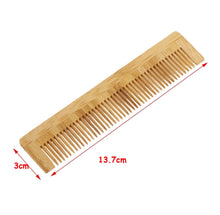 Load image into Gallery viewer, Plastic Free Natural Bamboo Comb - Zero Waste Static Free Comb
