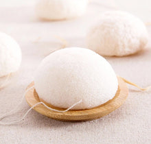 Load image into Gallery viewer, Natural Biodegradable Konjac Cleansing Sponge - Organic Vegan Facial Sponge - Charcoal | Lavender | Green Tea | Turmeric | Aloe | Rose clay